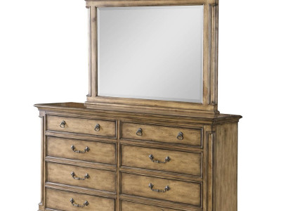 Mirror Chest of drawers Wardrobe Chests of drawers Sideboard Bedroom Set Wood Modern Style 2-piece